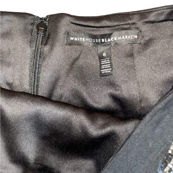White House Black Market Shimmery Tweed Skirt Size 6 - Picture 8 of 9